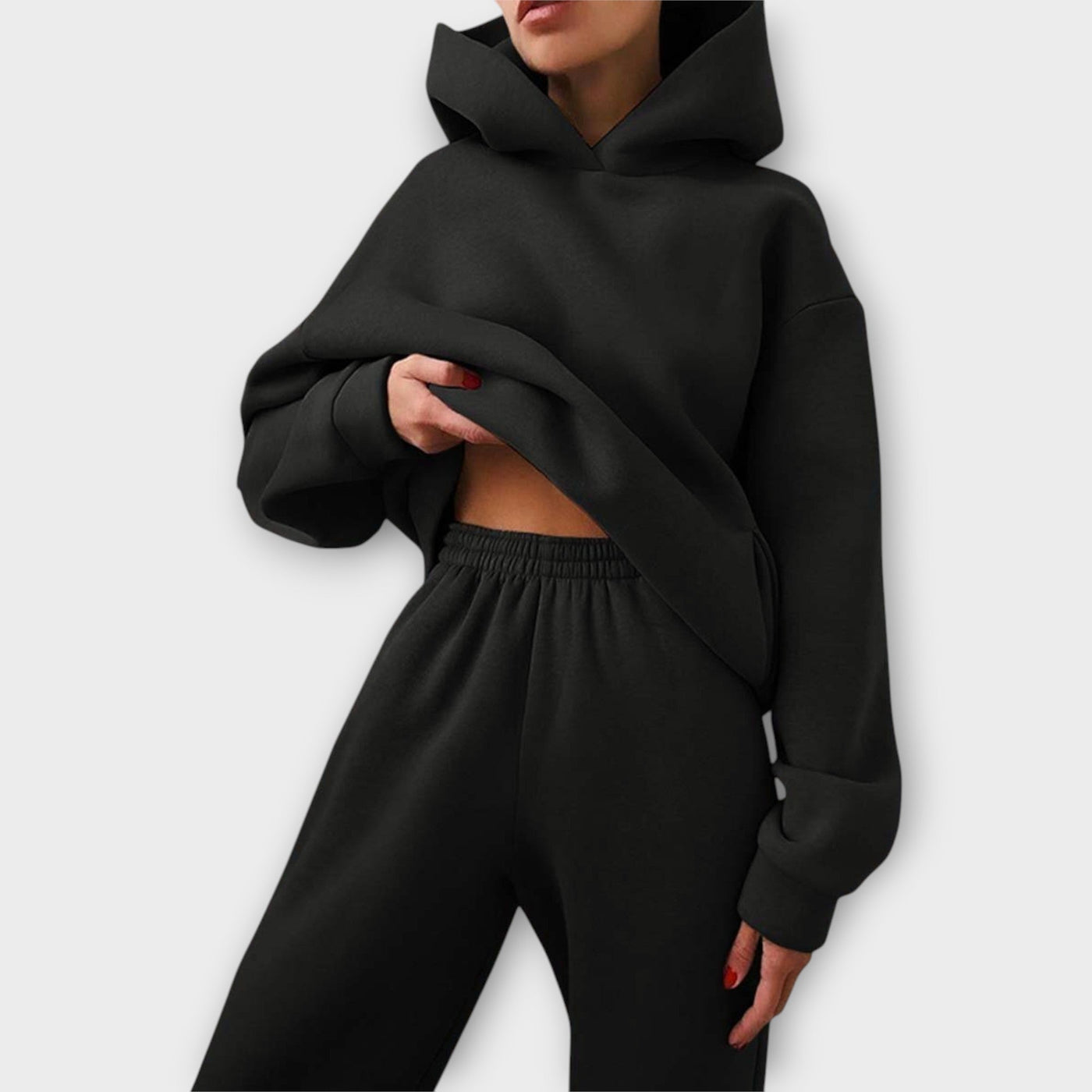 Hooded set with modern comfort