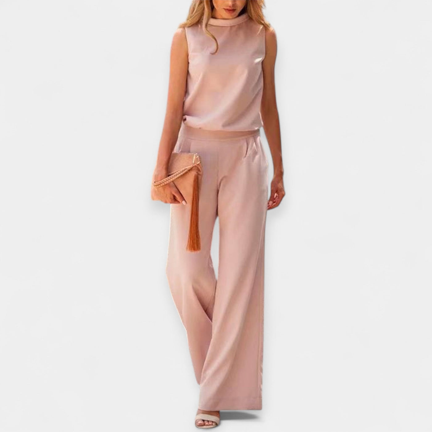 Airy sleeveless jumpsuit