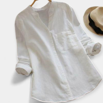 Loose linen and cotton shirt