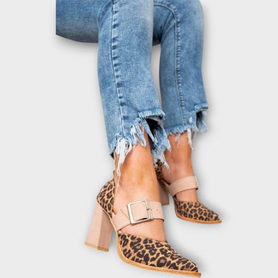 Leopard print heels