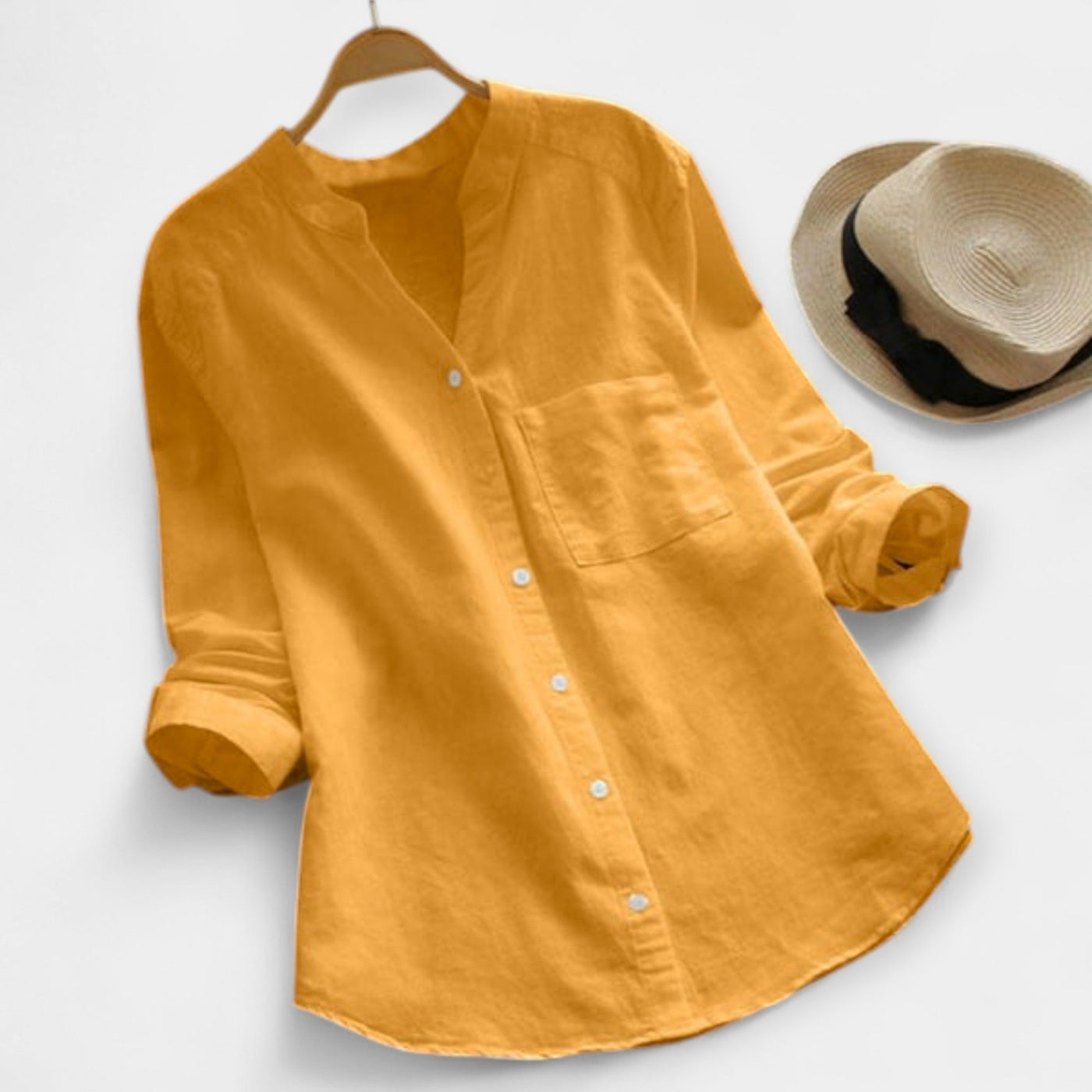 Loose linen and cotton shirt