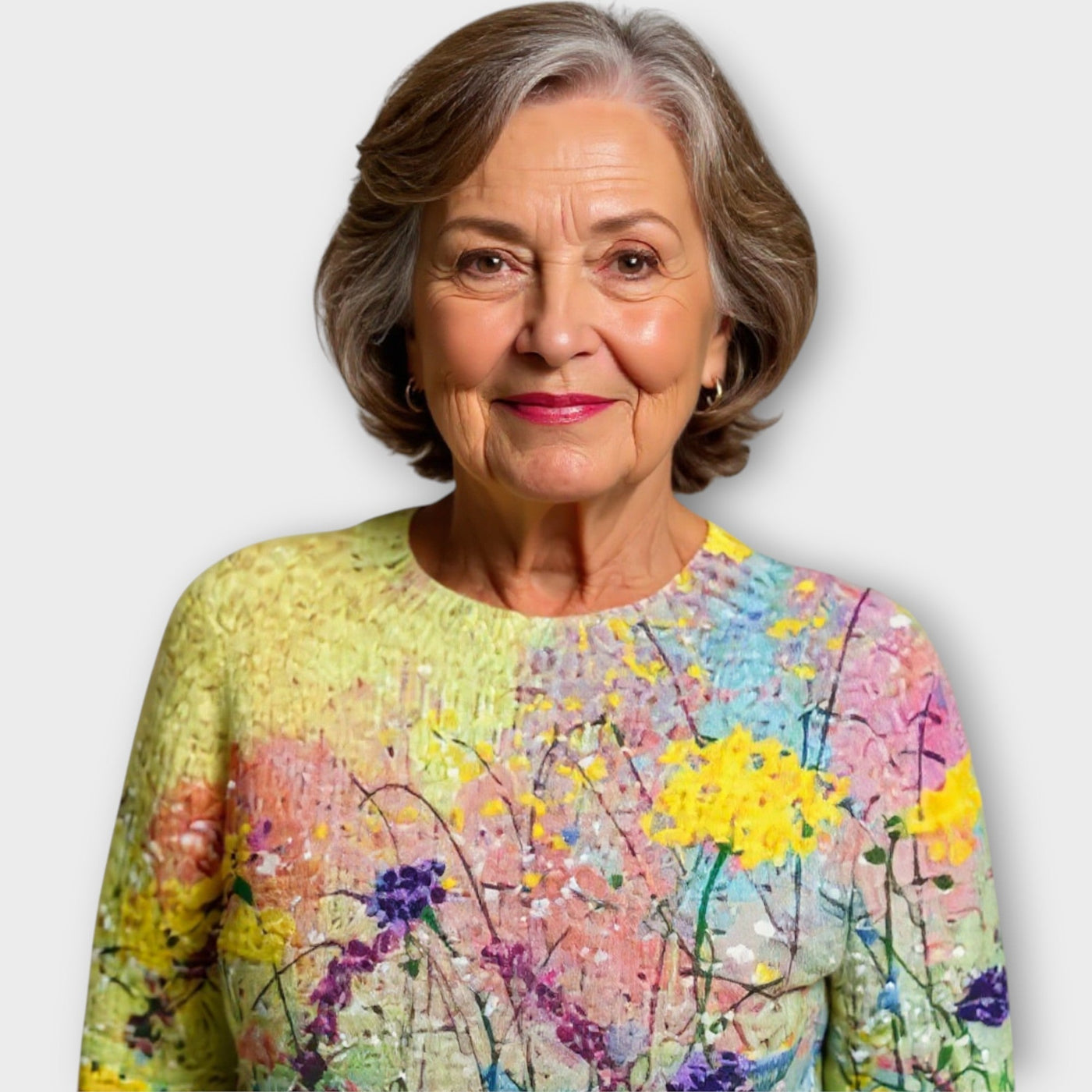 Sweater with flower design