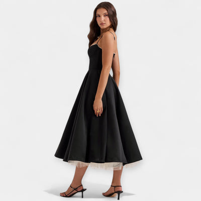 Midi dress with tulle