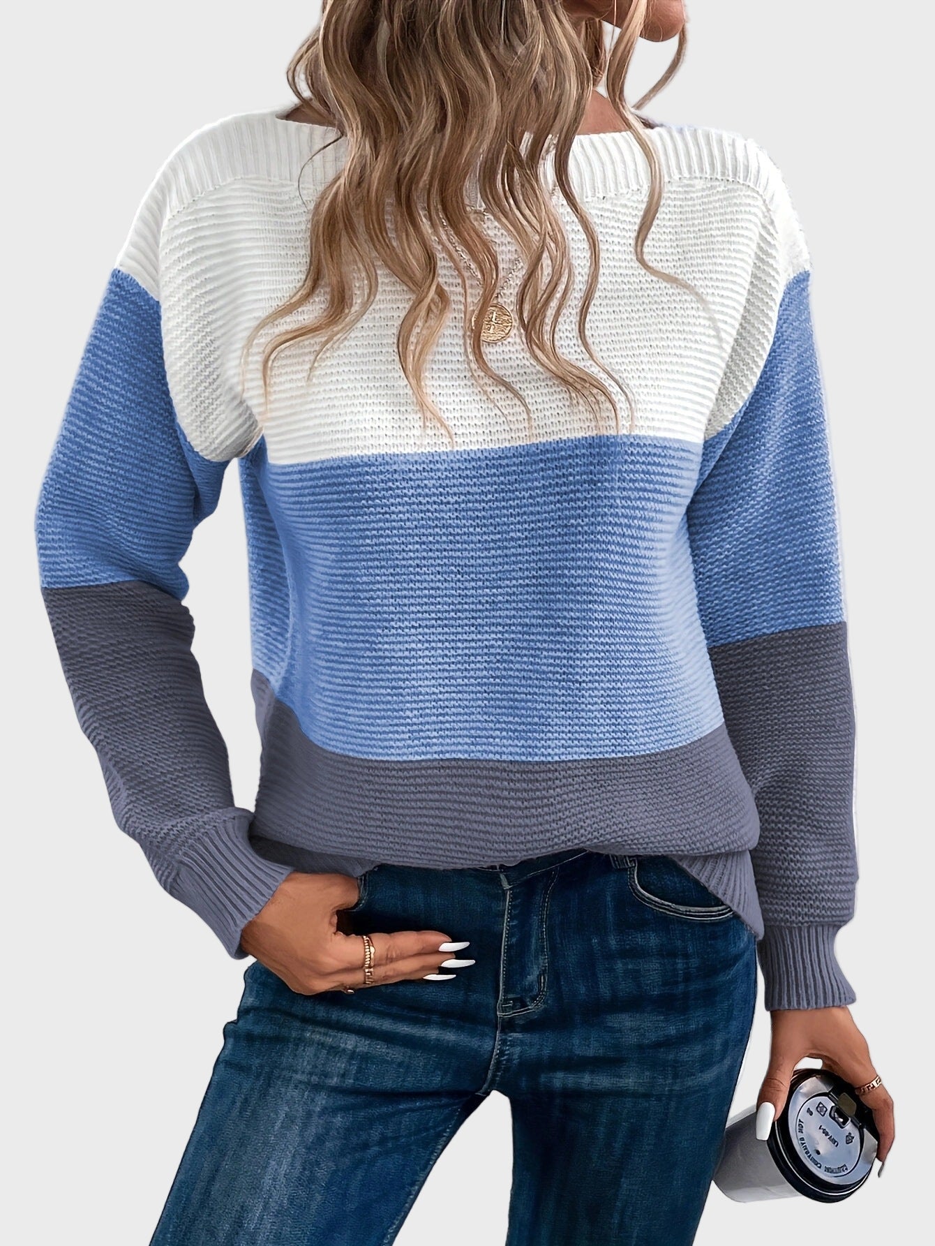 Elegant knitted high-neck sweater