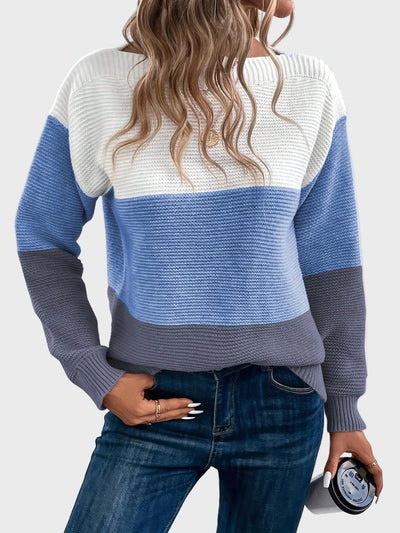 Elegant knitted high-neck sweater