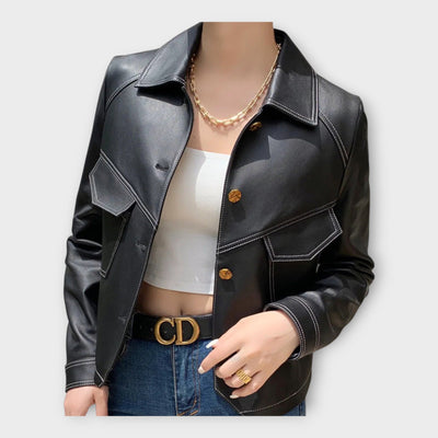 Stylish leather jacket