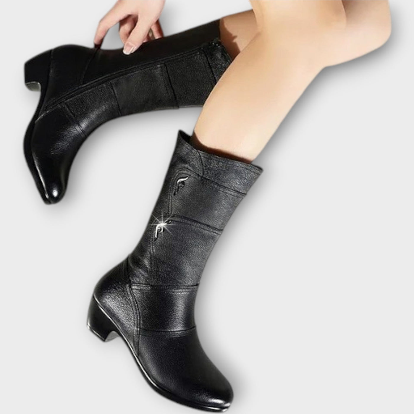 Elegant mid-calf boots