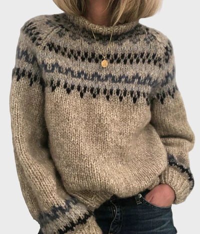 Knitted high-neck sweater
