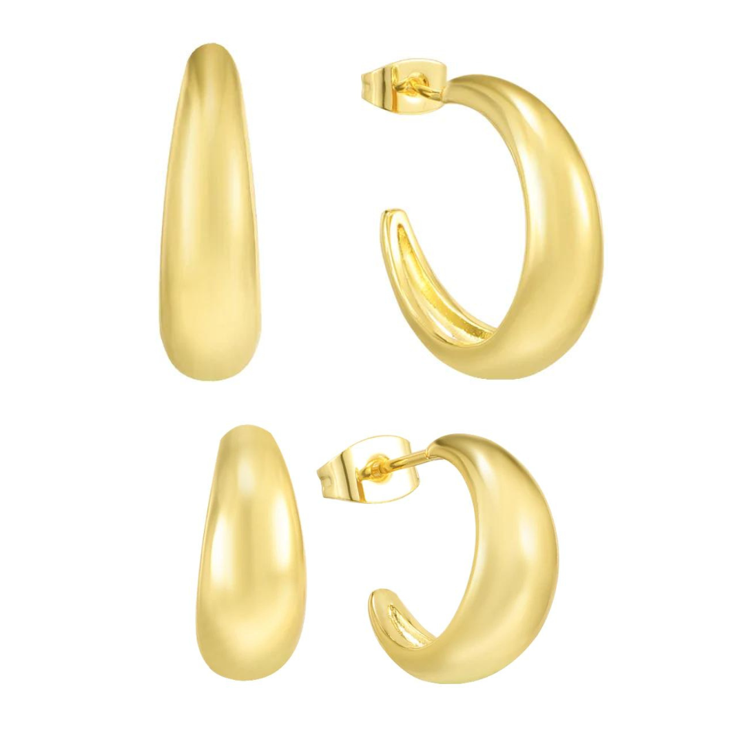 Earrings with hoops