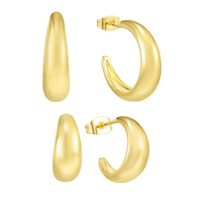 Earrings with hoops