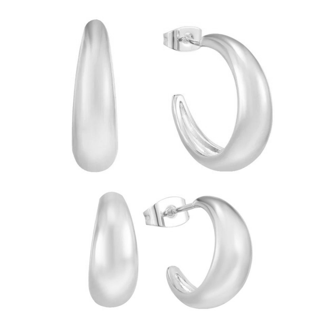 Earrings with hoops