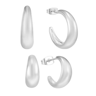 Earrings with hoops