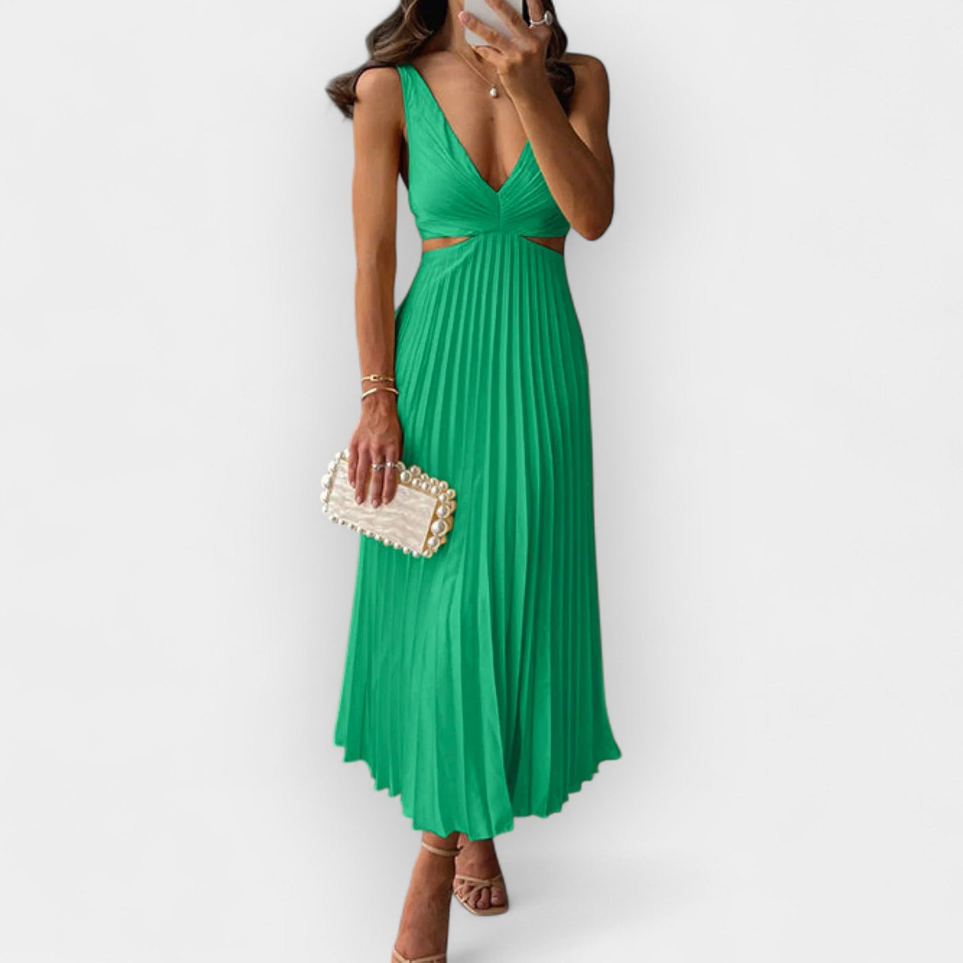 Satin midi dress