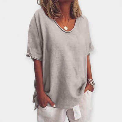 Summer V-neck blouse