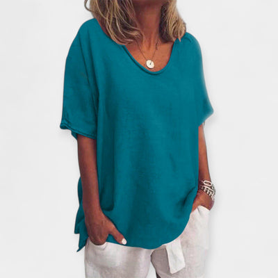 Summer V-neck blouse