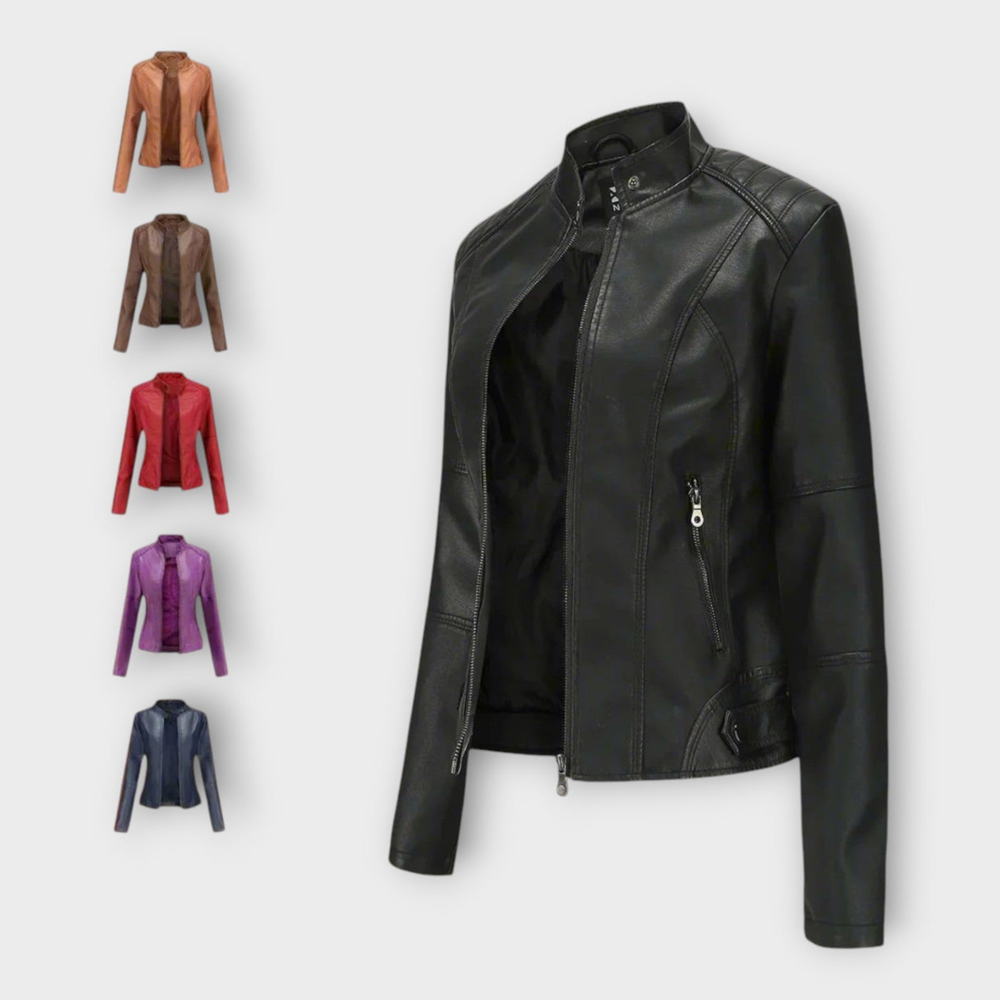 Elegant modern leather jacket