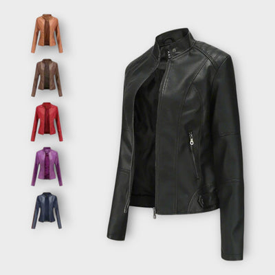 Elegant modern leather jacket