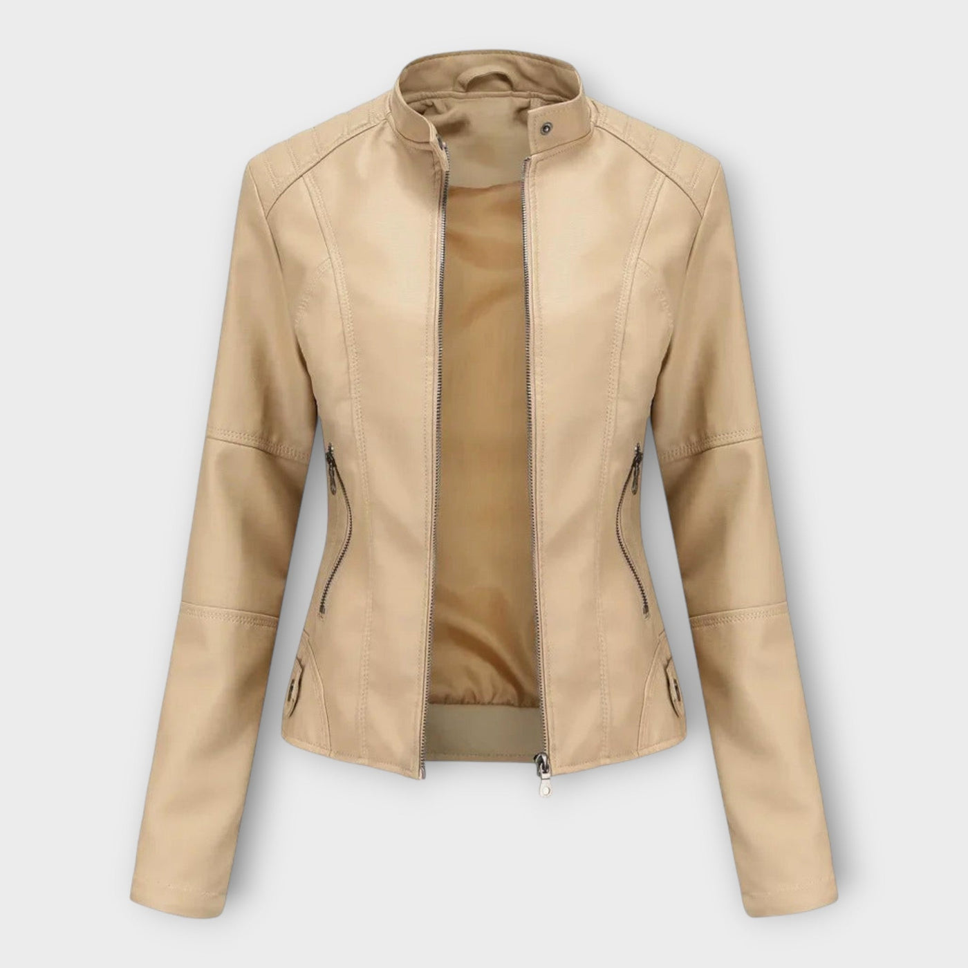 Elegant modern leather jacket