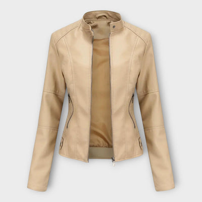 Elegant modern leather jacket
