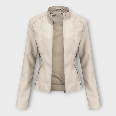Elegant modern leather jacket