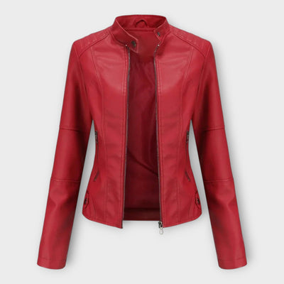 Elegant modern leather jacket
