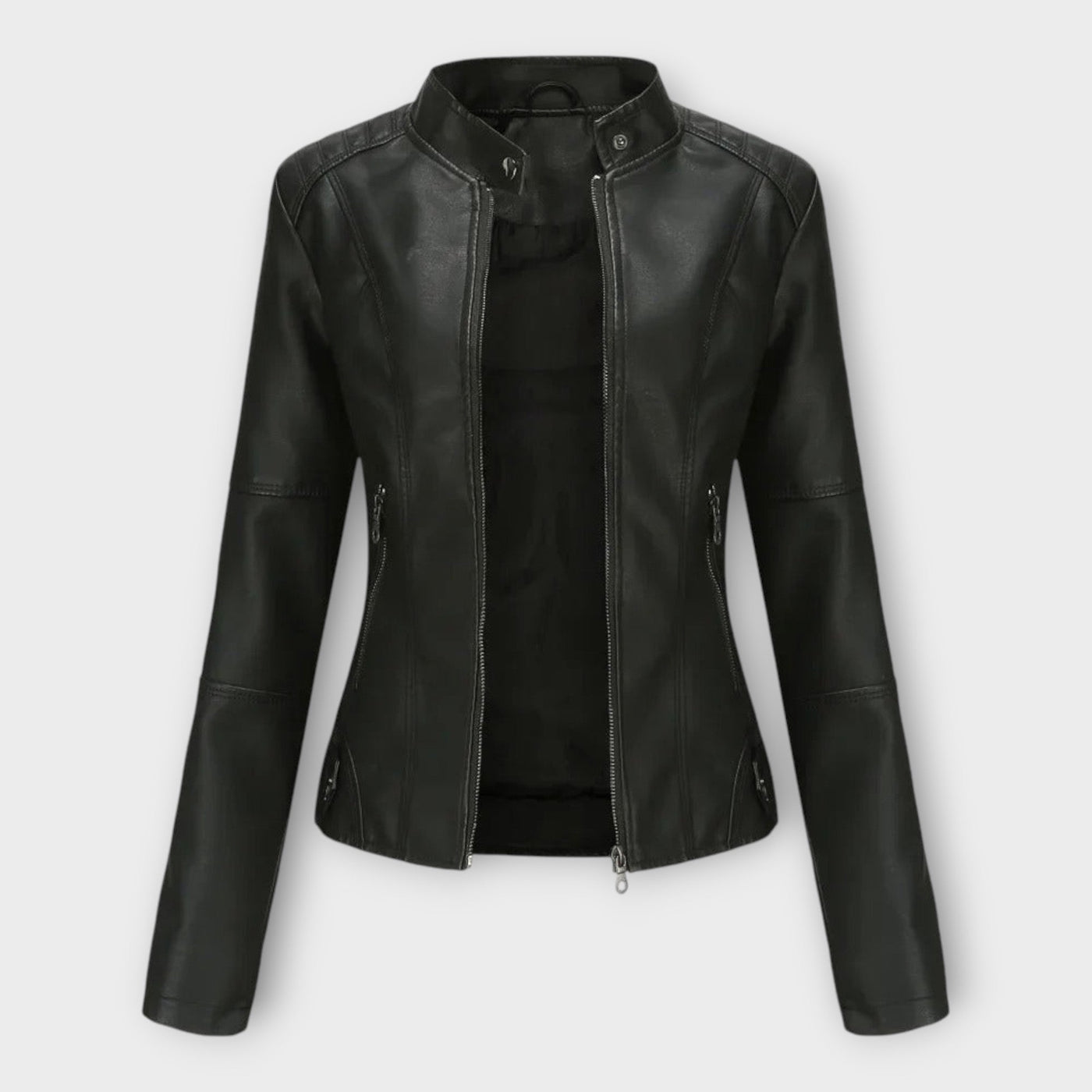 Elegant modern leather jacket