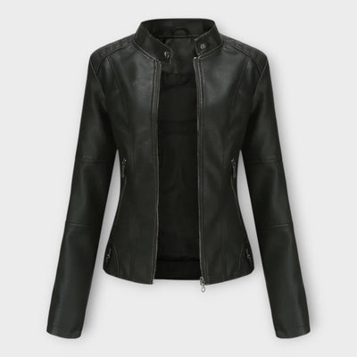 Elegant modern leather jacket