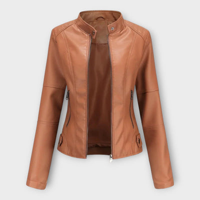 Elegant modern leather jacket