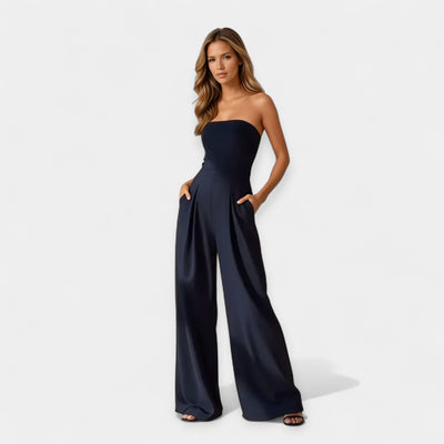 Strapless corset jumpsuit