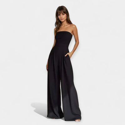Strapless corset jumpsuit
