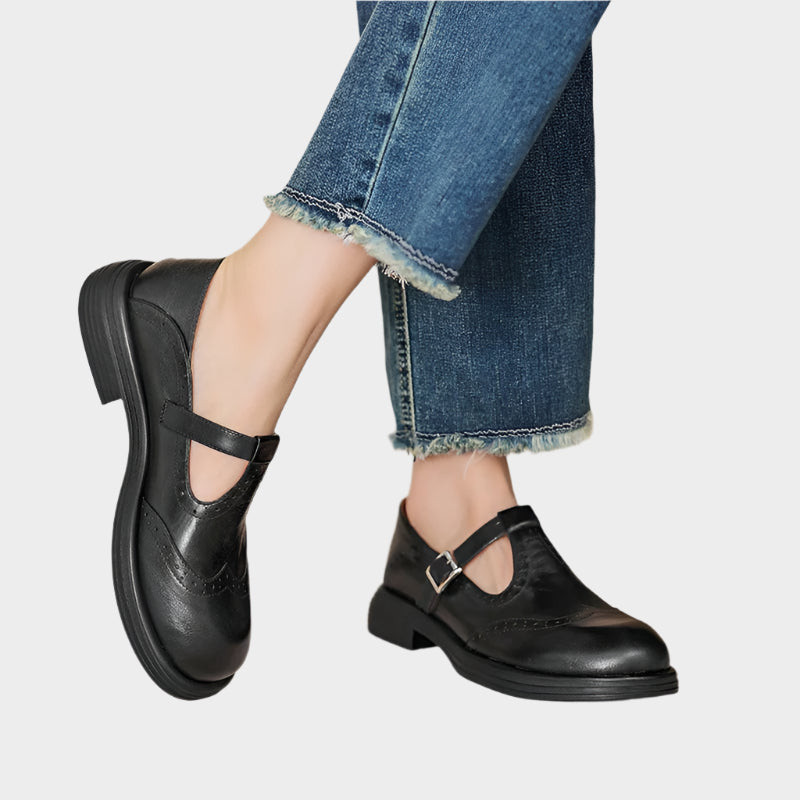 Classic loafers with T-Strap