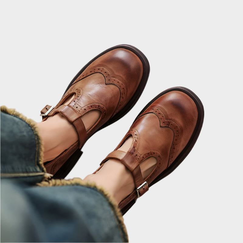 Classic loafers with T-Strap