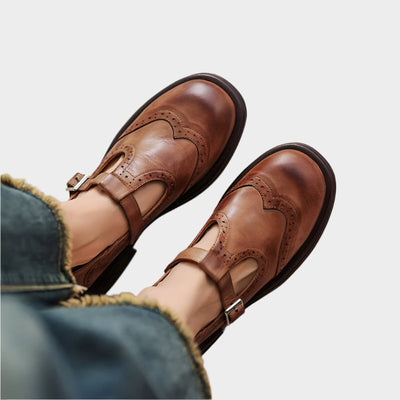 Classic loafers with T-Strap