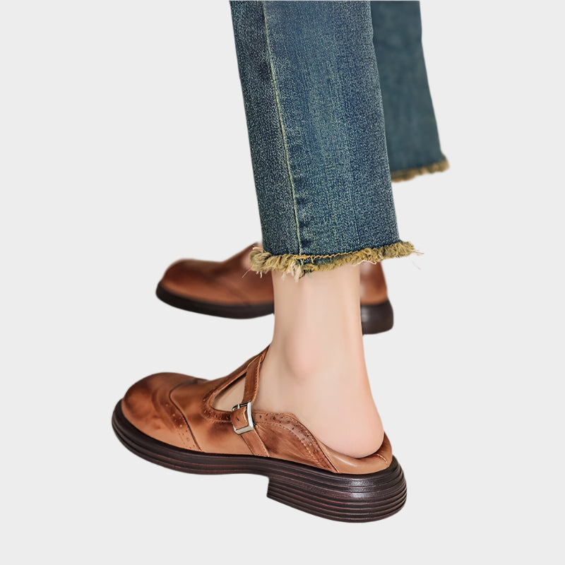 Classic loafers with T-Strap