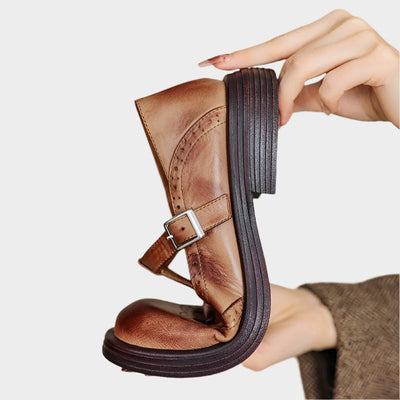 Classic loafers with T-Strap