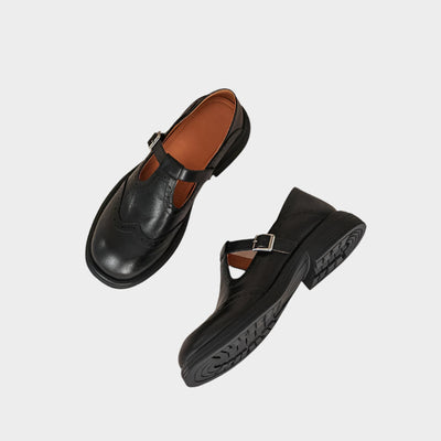 Classic loafers with T-Strap