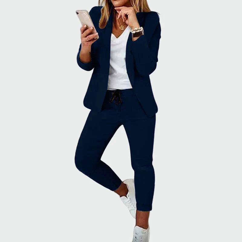 An effortlessly elegant two-piece suit