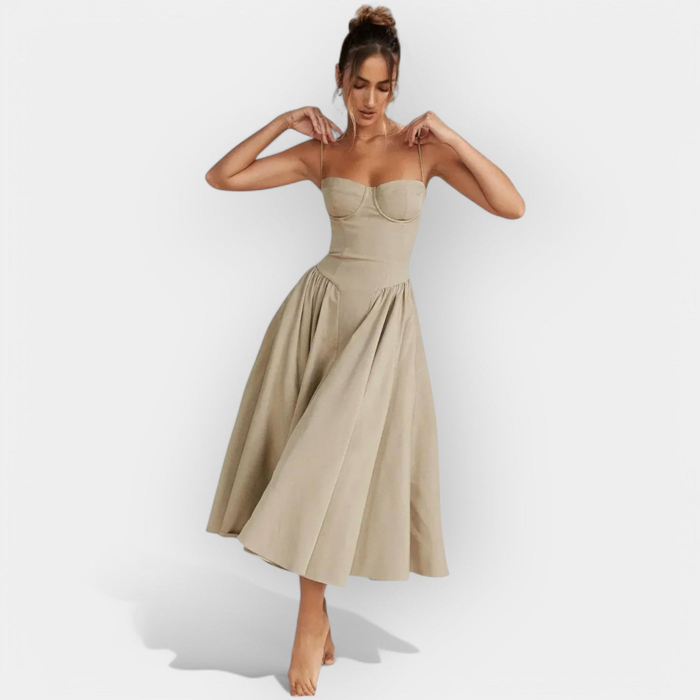 Summer sophisticated midi dress