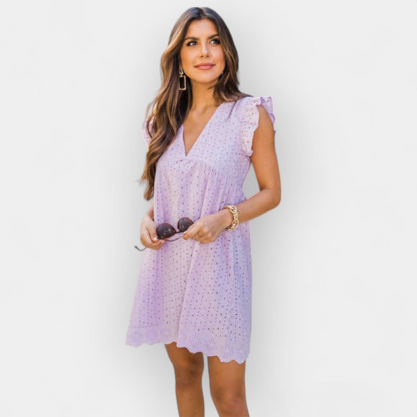 Summer dress with hidden shorts and pockets