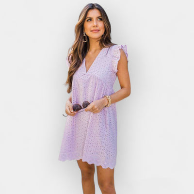 Summer dress with hidden shorts and pockets